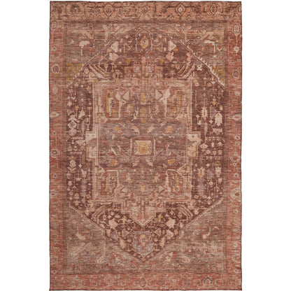 Luxury Washable Indoor/Outdoor Solace Burgundy 2'6" x 3'10" Rug