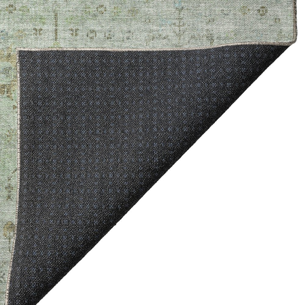 Luxury Washable Indoor/Outdoor Solace Aloe 1'8" x 2'6" Rug