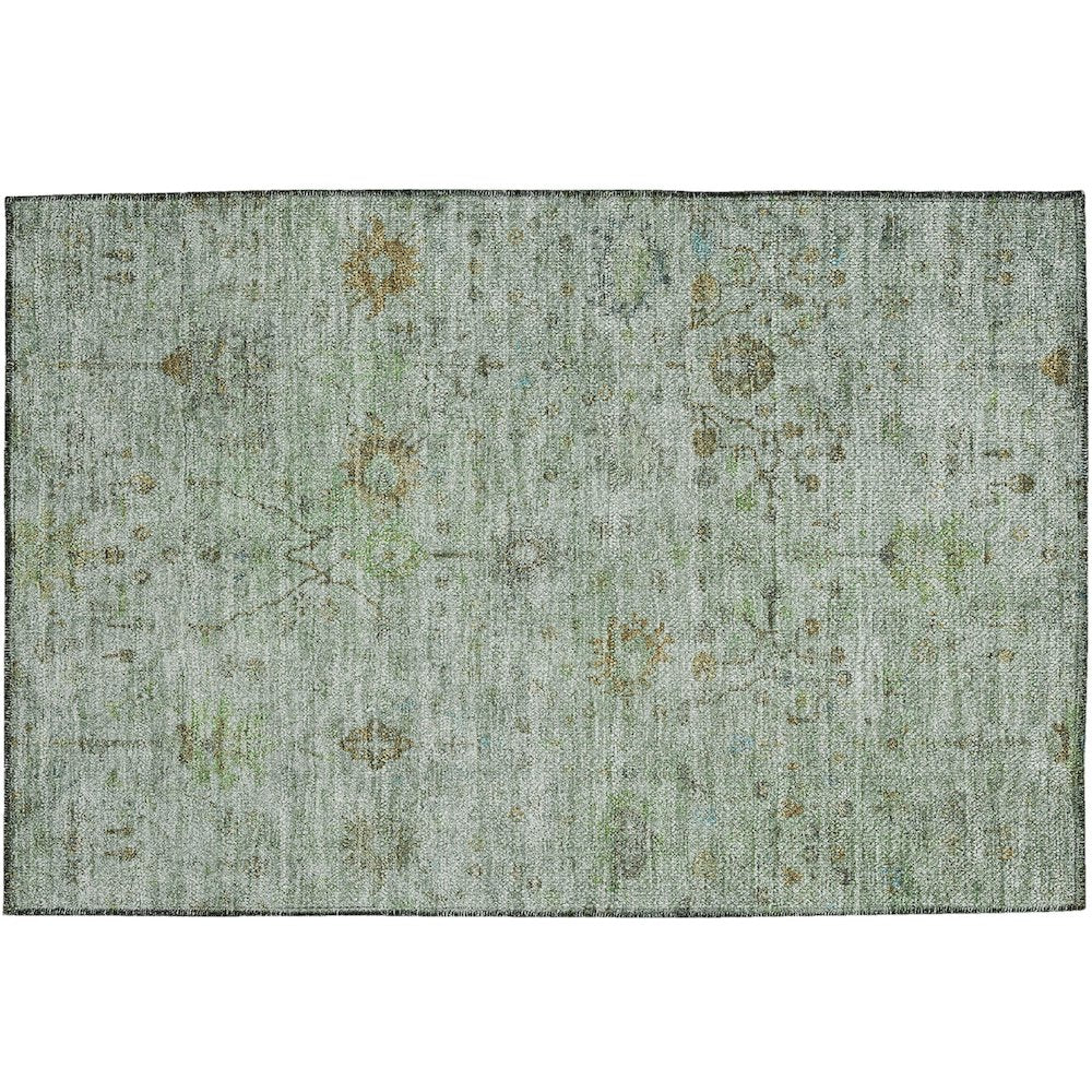 Luxury Washable Indoor/Outdoor Solace Aloe 1'8" x 2'6" Rug