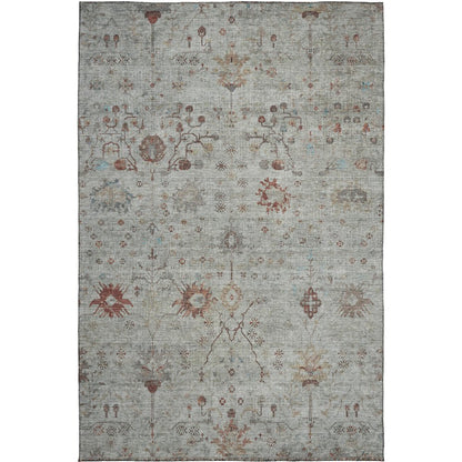 Luxury Washable Indoor/Outdoor Solace Gray 2'6" x 3'10" Rug