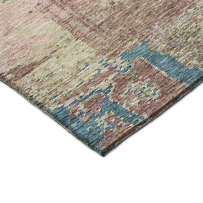 Luxury Washable Indoor/Outdoor Solace Blush 1'8" x 2'6" Rug