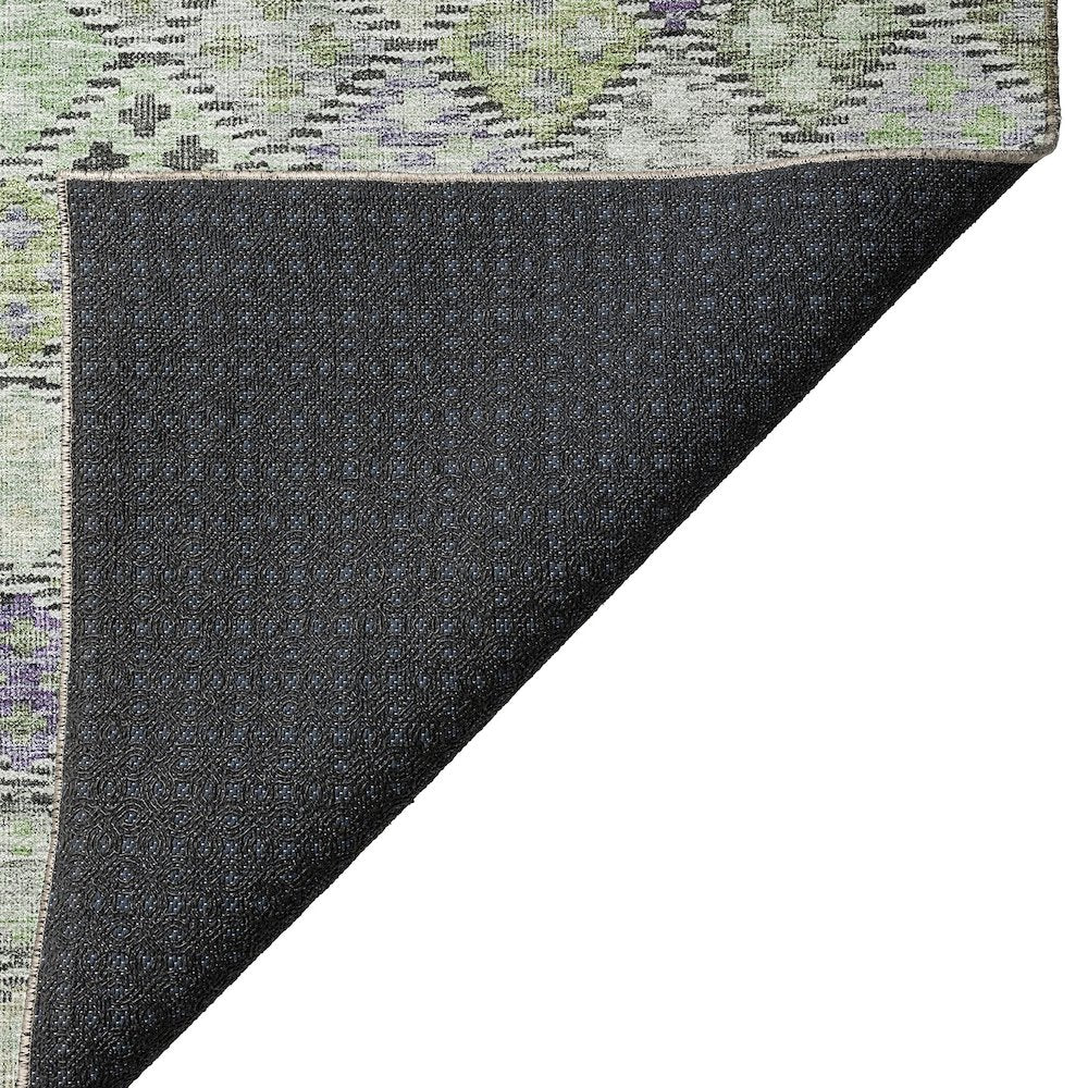 Luxury Washable Indoor/Outdoor Solace Green 1'8" x 2'6" Rug