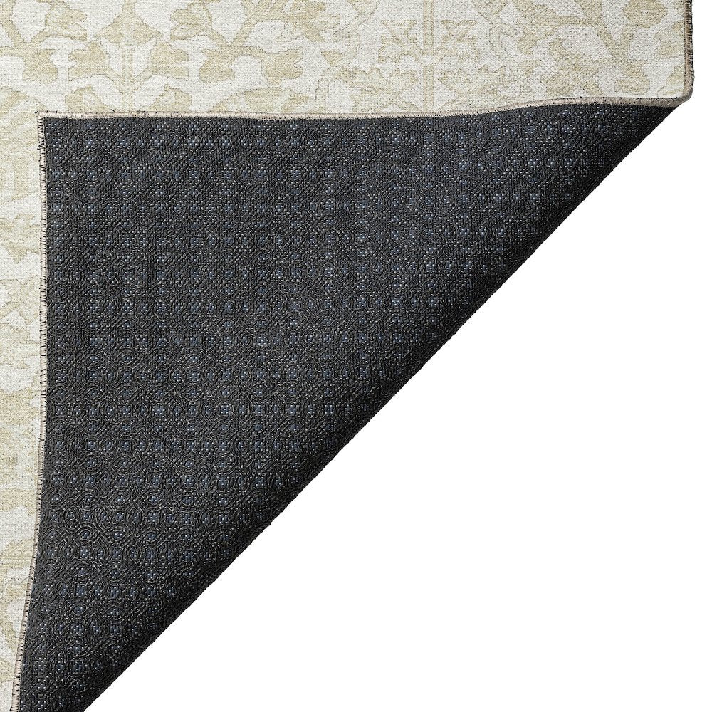 Luxury Washable Indoor/Outdoor Solace Ivory 1'8" x 2'6" Rug