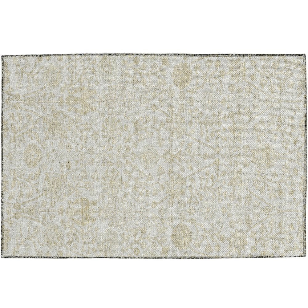 Luxury Washable Indoor/Outdoor Solace Ivory 1'8" x 2'6" Rug