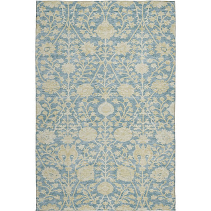 Luxury Washable Indoor/Outdoor Solace Sky 2'6" x 3'10" Rug