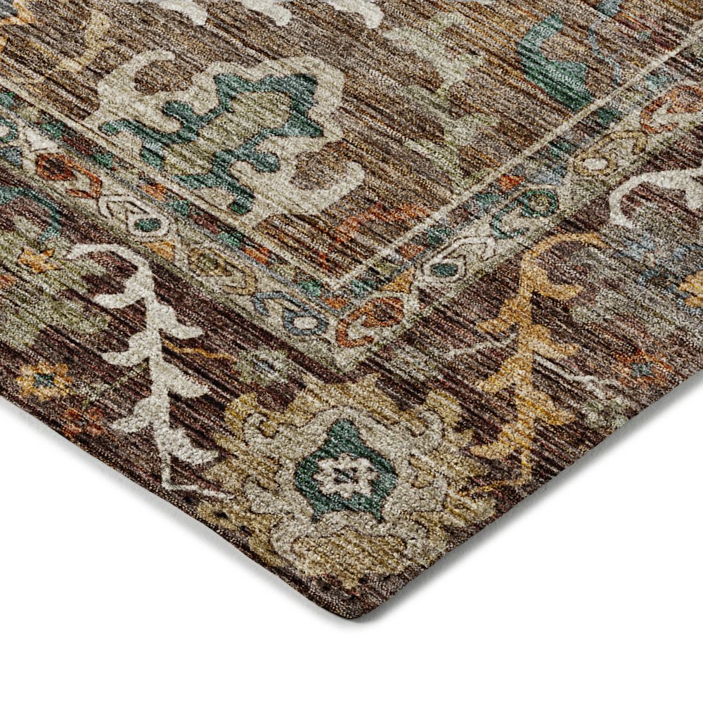 Indoor/Outdoor Silk Road Chocolate 1'8" x 2'6" Rug
