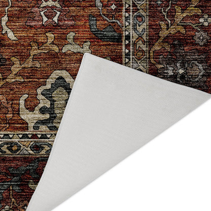 Indoor/Outdoor Silk Road Paprika 1'8" x 2'6" Rug
