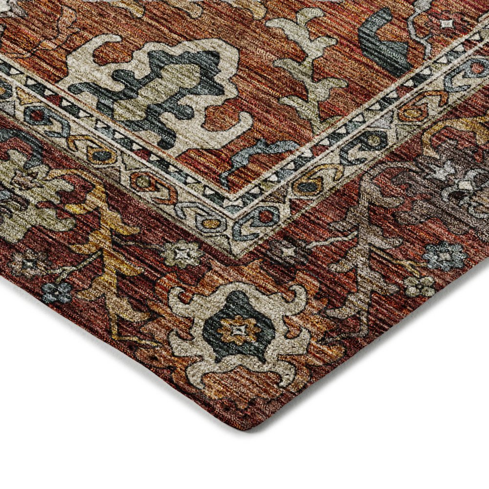 Indoor/Outdoor Silk Road Paprika 1'8" x 2'6" Rug