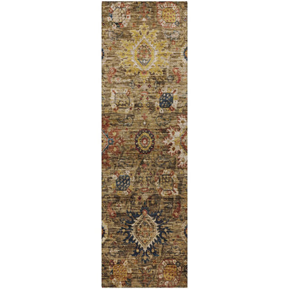 Indoor/Outdoor Silk Road Clove 2'3" x 7'6" Runner Rug