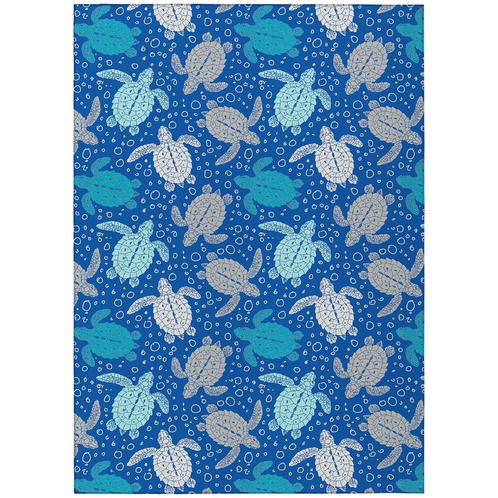 Indoor/Outdoor Seabreeze SZ13 Navy Washable 2'6" x 3'10" Rug