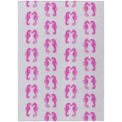 Indoor/Outdoor Seabreeze SZ15 Flamingo Washable 2'6" x 3'10" Rug