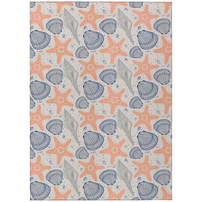 Indoor/Outdoor Seabreeze SZ4 Flax Washable 2'6" x 3'10" Rug