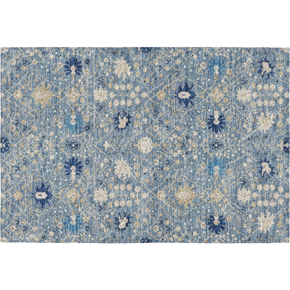Luxury Washable Indoor/Outdoor Tabrook Denim 1'8" x 2'6" Rug