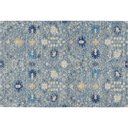 Luxury Washable Indoor/Outdoor Tabrook Denim 1'8" x 2'6" Rug