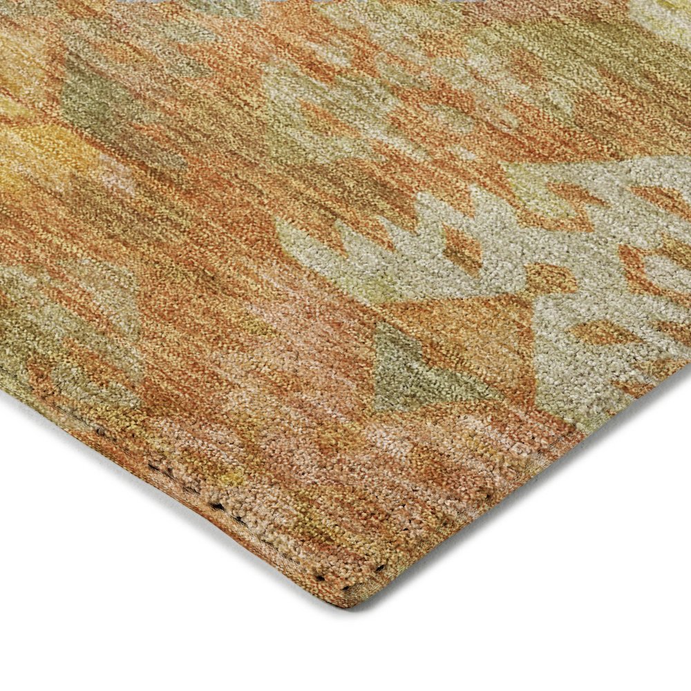 Luxury Washable Indoor/Outdoor Tabrook Copper 1'8" x 2'6" Rug
