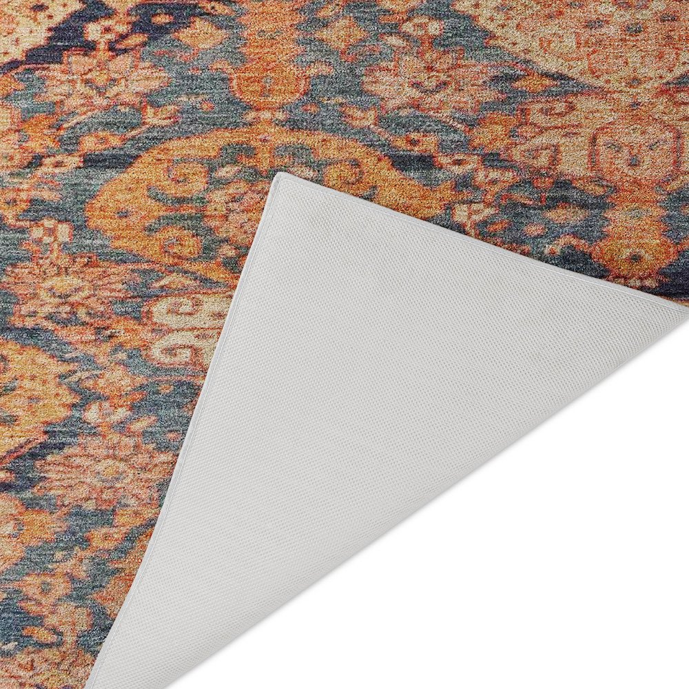 Luxury Washable Indoor/Outdoor Tabrook Terracotta 1'8" x 2'6" Rug