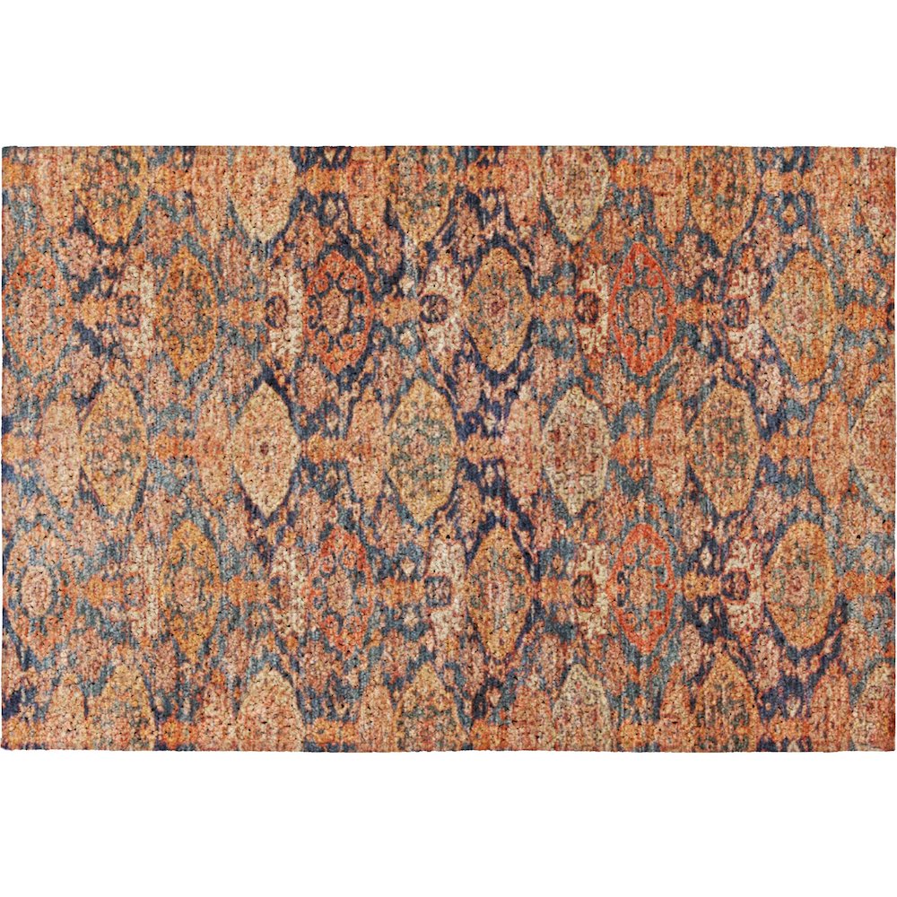 Luxury Washable Indoor/Outdoor Tabrook Terracotta 1'8" x 2'6" Rug