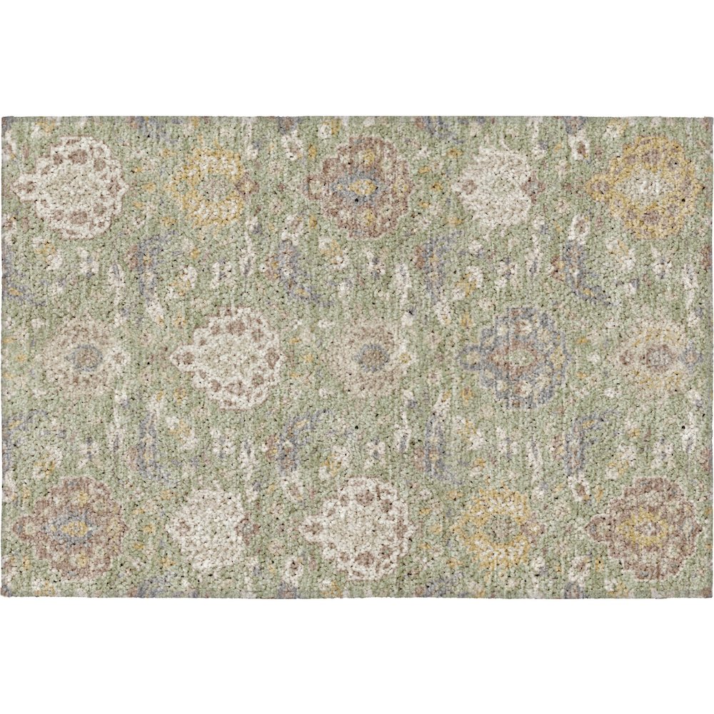 Luxury Washable Indoor/Outdoor Tabrook Aloe 1'8" x 2'6" Rug