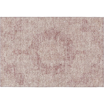 Luxury Washable Indoor/Outdoor Tabrook Pink 1'8" x 2'6" Rug