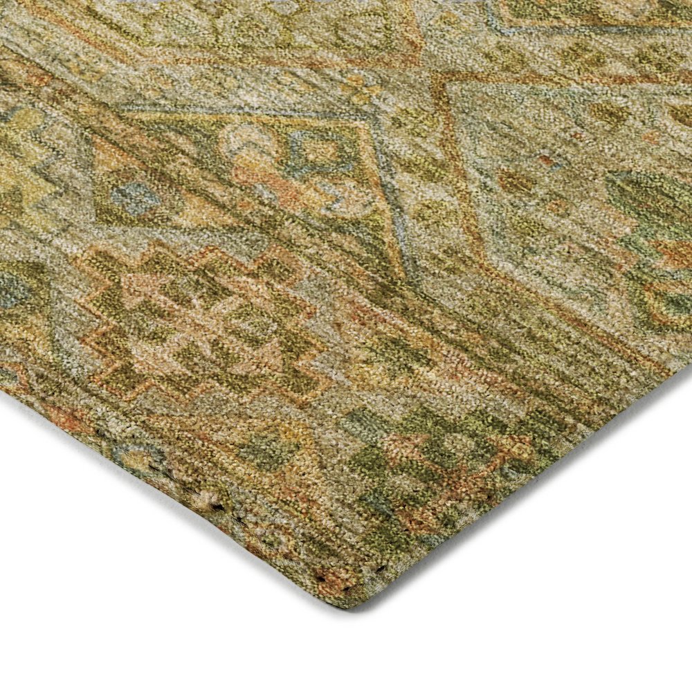 Luxury Washable Indoor/Outdoor Tabrook Aloe 1'8" x 2'6" Rug