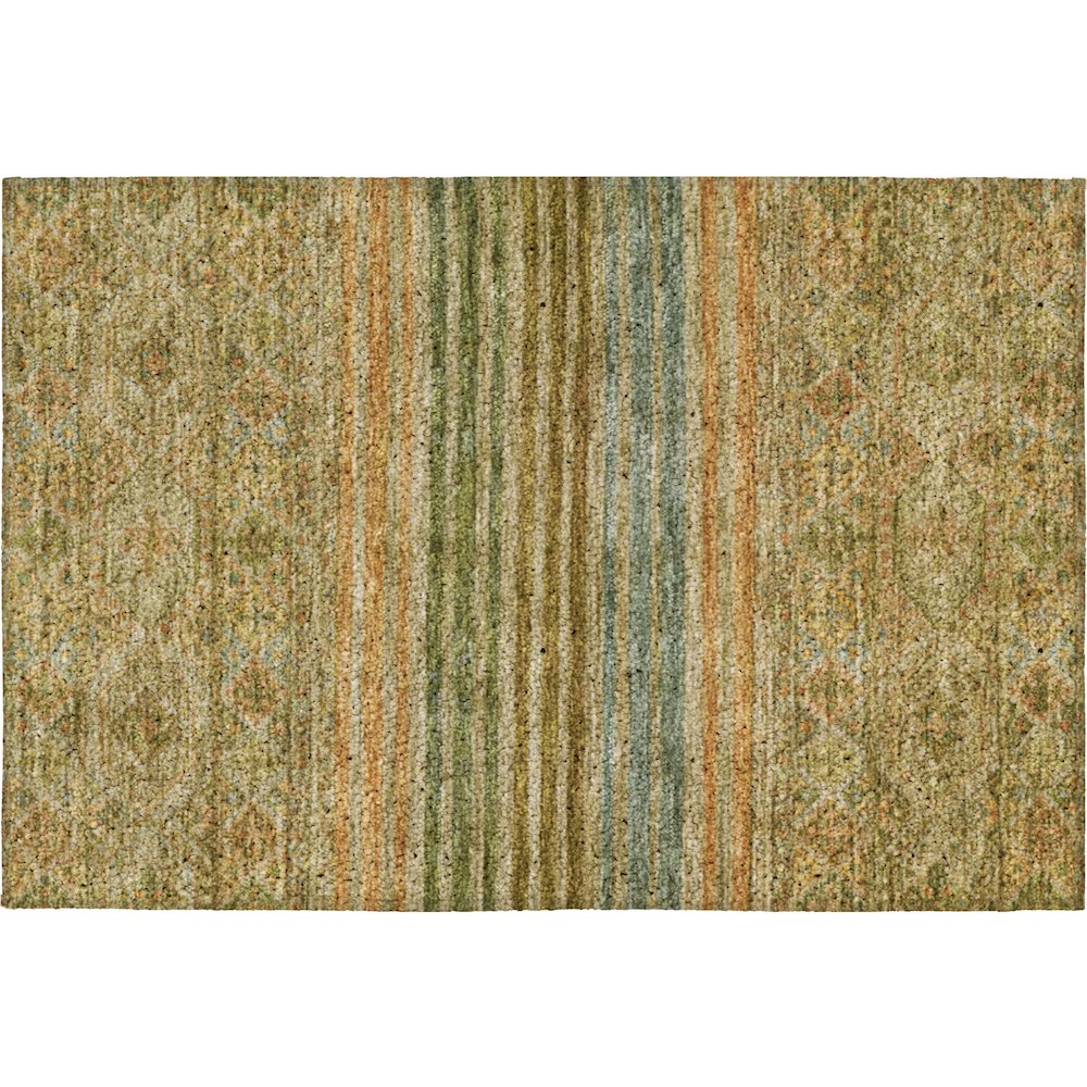 Luxury Washable Indoor/Outdoor Tabrook Aloe 1'8" x 2'6" Rug