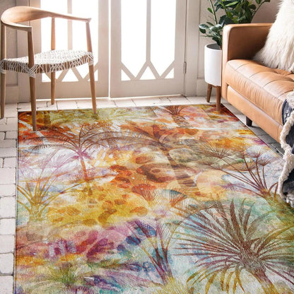 Indoor/Outdoor Tropics TC15 Salmon Washable 10' x 14' Rug