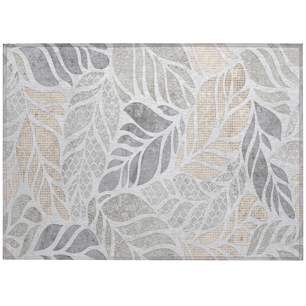 Indoor/Outdoor Tropics TC3 Grey Washable 1'8" x 2'6" Rug