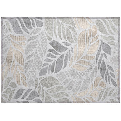Indoor/Outdoor Tropics TC3 Grey Washable 1'8" x 2'6" Rug