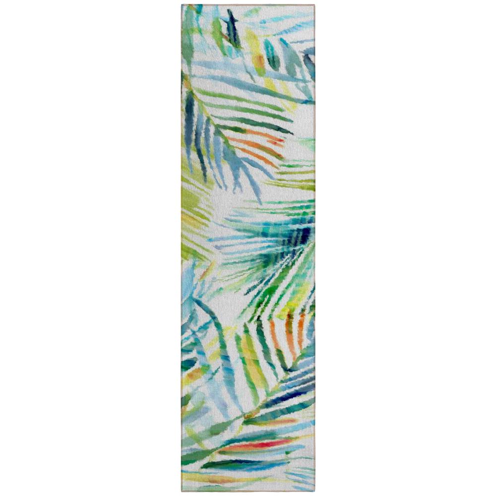 Indoor/Outdoor Tropics TC4 Meadow Washable 2'3" x 7'6" Runner Rug