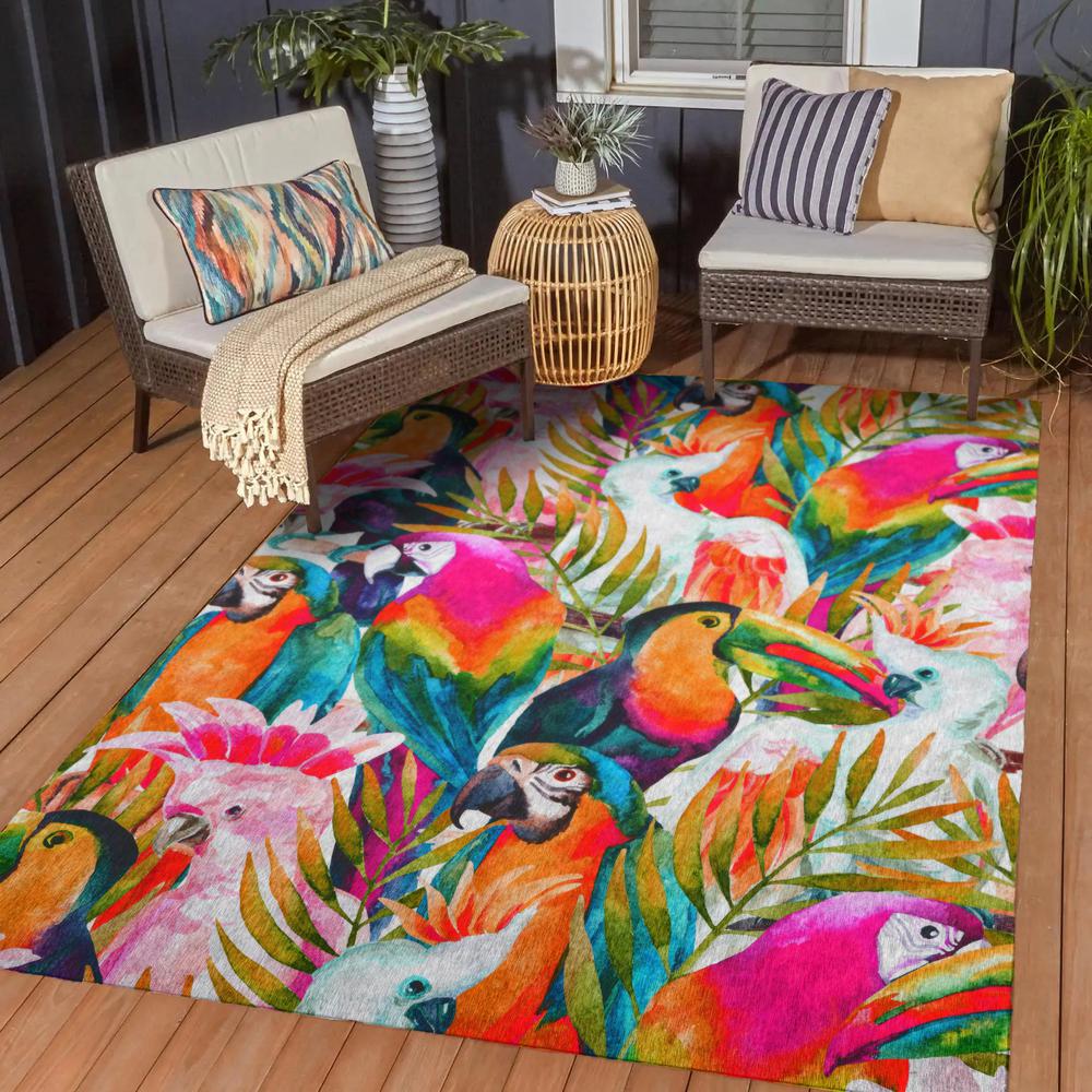 Indoor/Outdoor Tropics TC5 Confetti Washable 10' x 14' Rug