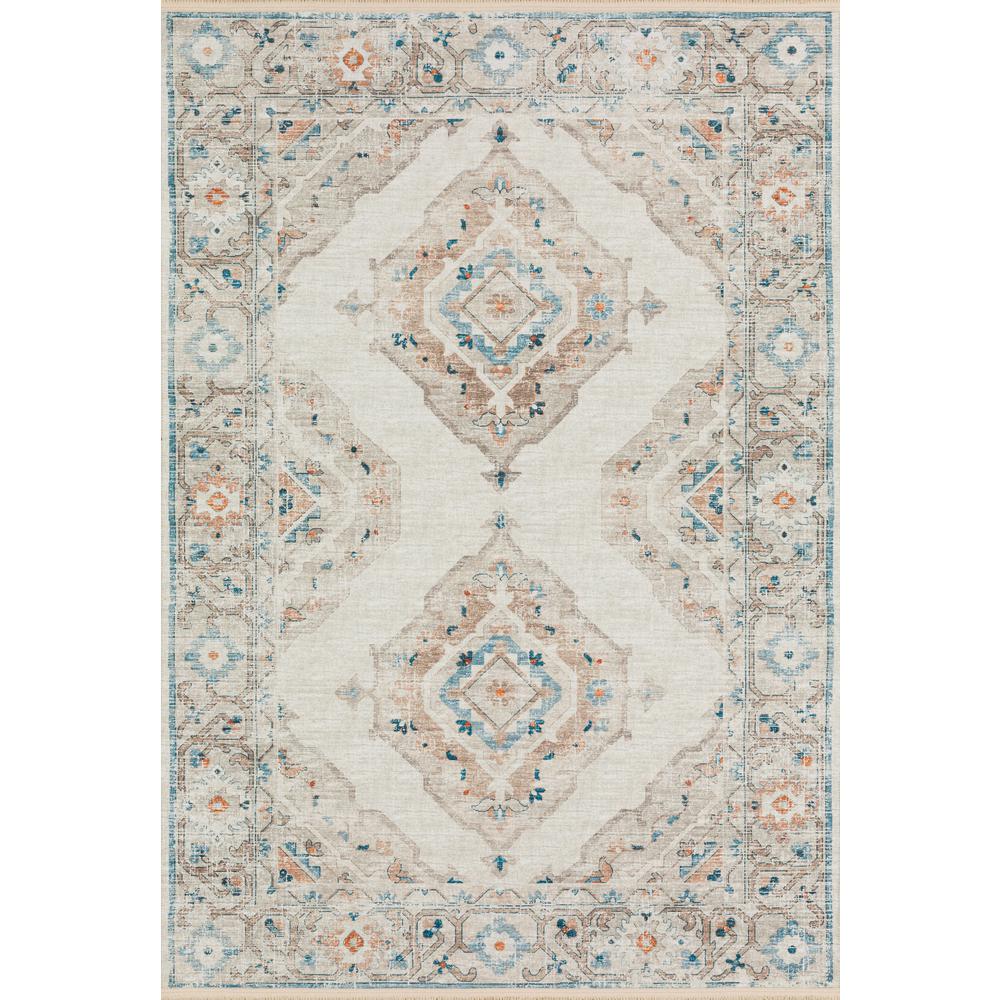 Indoor/Outdoor Marbella MB1 Ivory Washable 10' x 14' Rug
