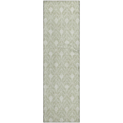 Luxury Washable Indoor/Outdoor The Reserve Celery 2'3" x 7'6" Runner Rug