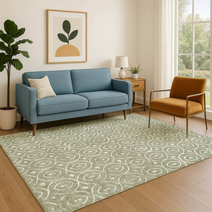 Luxury Washable Indoor/Outdoor The Reserve Fern 2'6" x 3'10" Rug