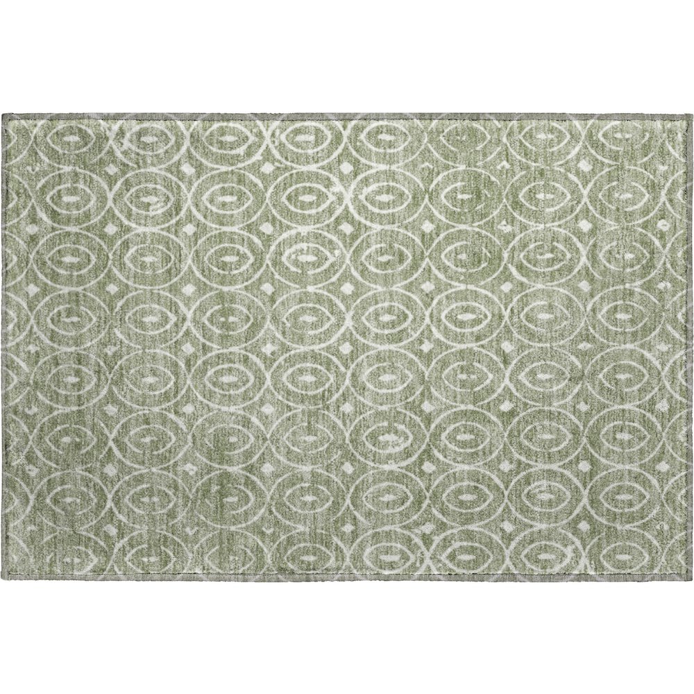 Luxury Washable Indoor/Outdoor The Reserve Fern 1'8" x 2'6" Rug