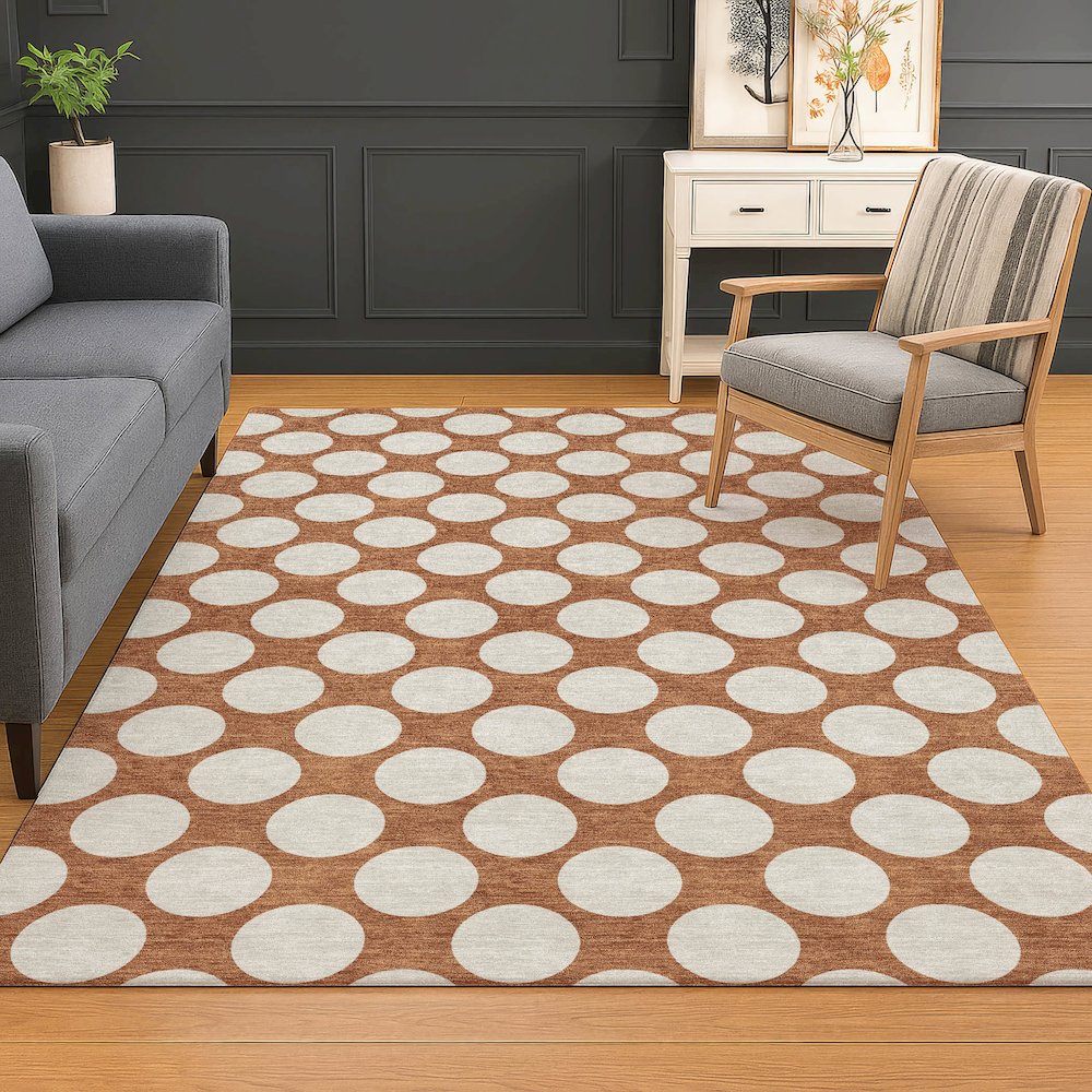 Luxury Washable Indoor/Outdoor The Reserve Paprika 2'6" x 3'10" Rug