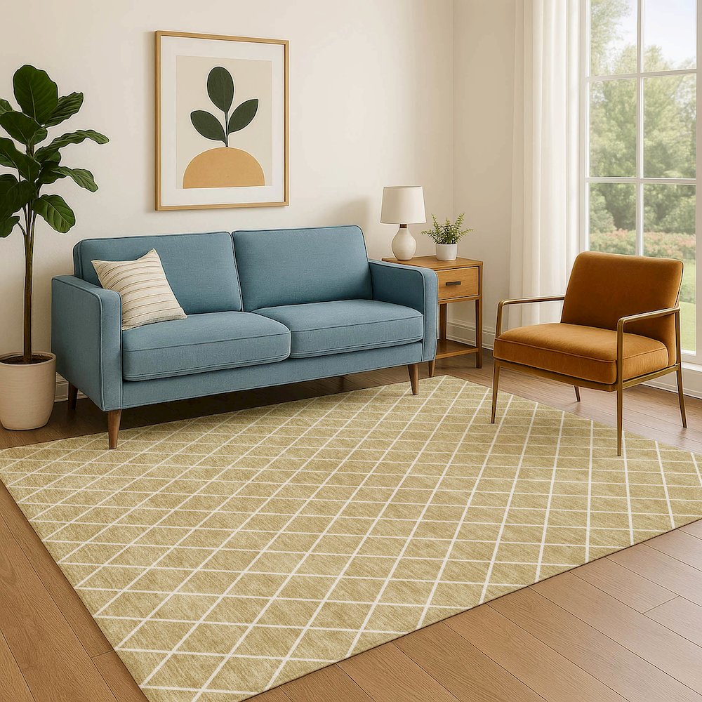 Luxury Washable Indoor/Outdoor The Reserve Walnut 2'6" x 3'10" Rug
