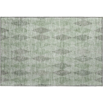 Luxury Washable Indoor/Outdoor The Reserve Fern 1'8" x 2'6" Rug