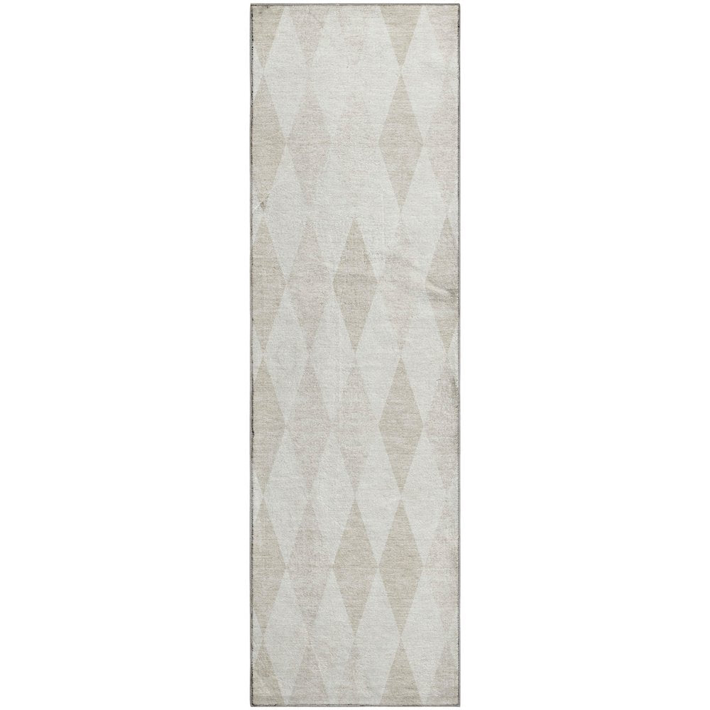 Luxury Washable Indoor/Outdoor The Reserve Ivory 2'3" x 7'6" Runner Rug