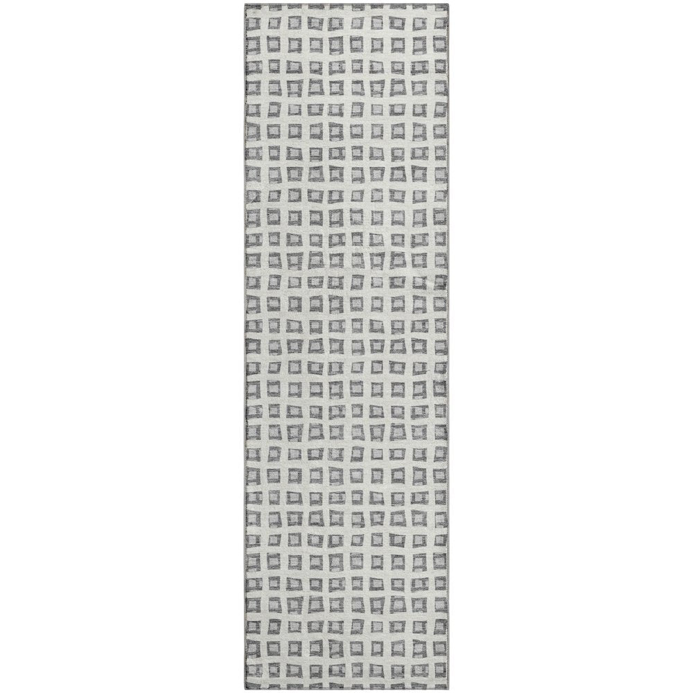 Luxury Washable Indoor/Outdoor The Reserve Gray 2'3" x 7'6" Runner Rug