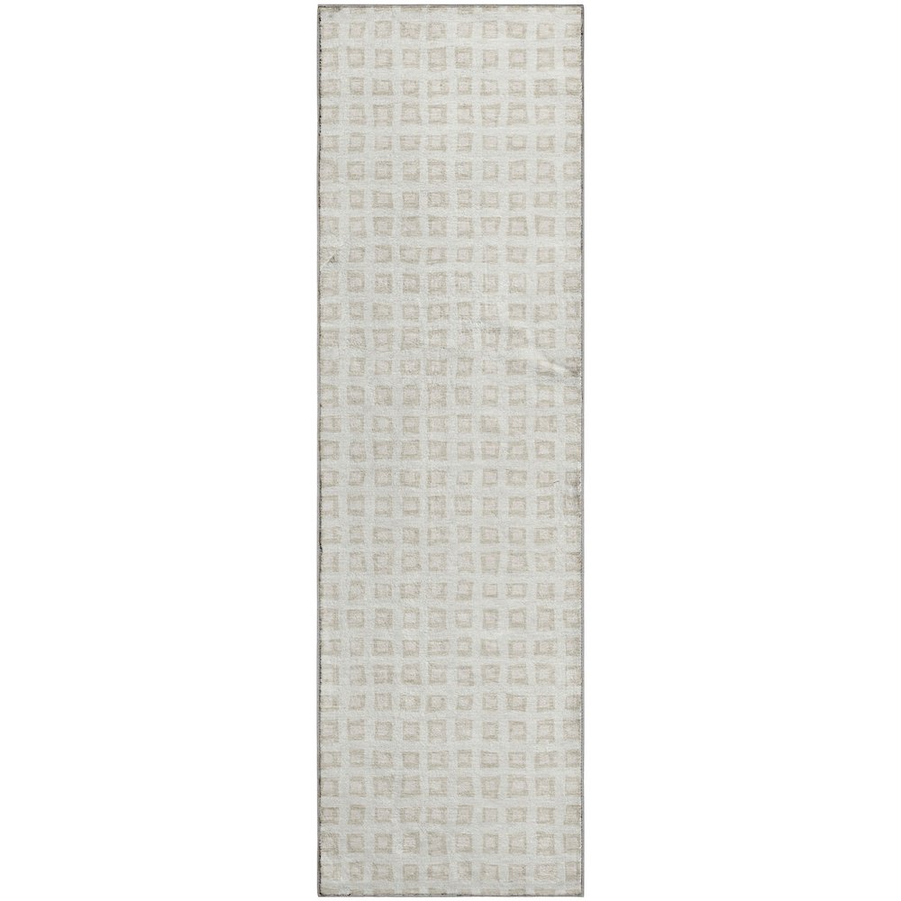 Luxury Washable Indoor/Outdoor The Reserve Ivory 2'3" x 7'6" Runner Rug