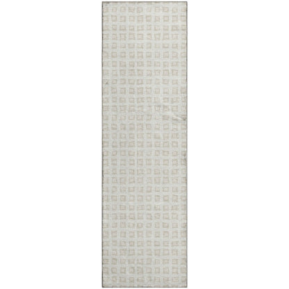Luxury Washable Indoor/Outdoor The Reserve Ivory 2'3" x 7'6" Runner Rug