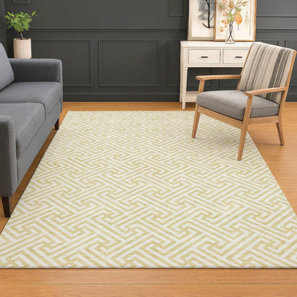 Luxury Washable Indoor/Outdoor The Reserve Wheat 2'6" x 3'10" Rug