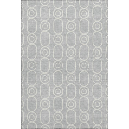 Luxury Washable Indoor/Outdoor The Reserve Silver 2'6" x 3'10" Rug