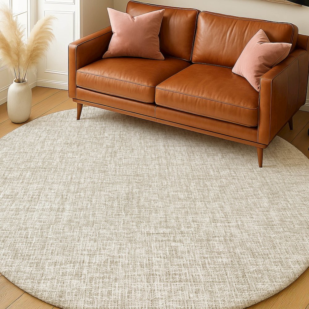 Luxury Washable Voyage VY1 Brown 8' x 8' Rug