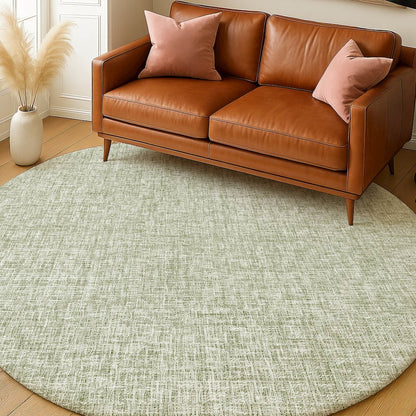 Luxury Washable Voyage VY1 Green 8' x 8' Rug