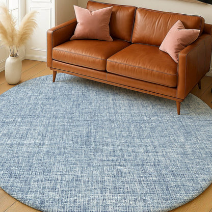 Luxury Washable Voyage VY1 Blue 8' x 8' Rug