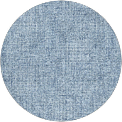 Luxury Washable Voyage VY1 Blue 8' x 8' Rug