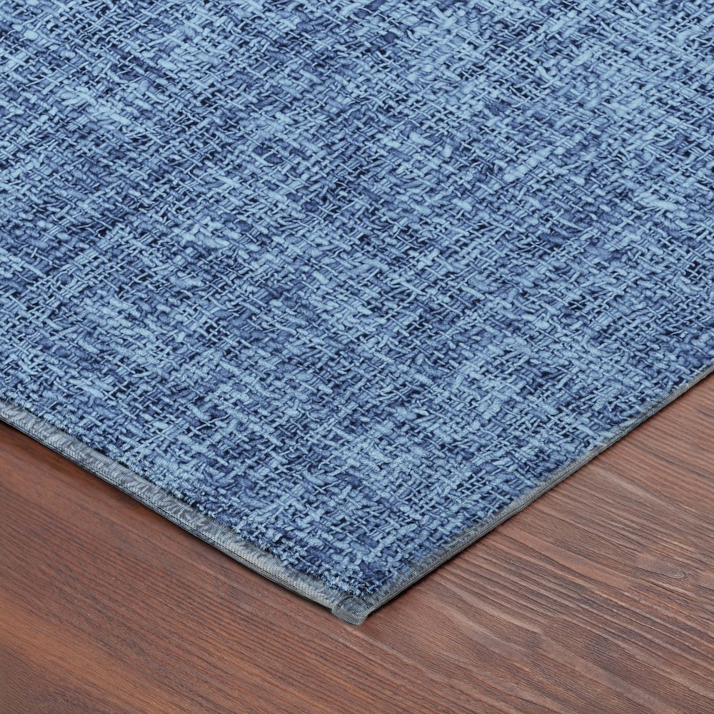 Luxury Washable Voyage VY1 Blue 1'8" x 2'6" Rug