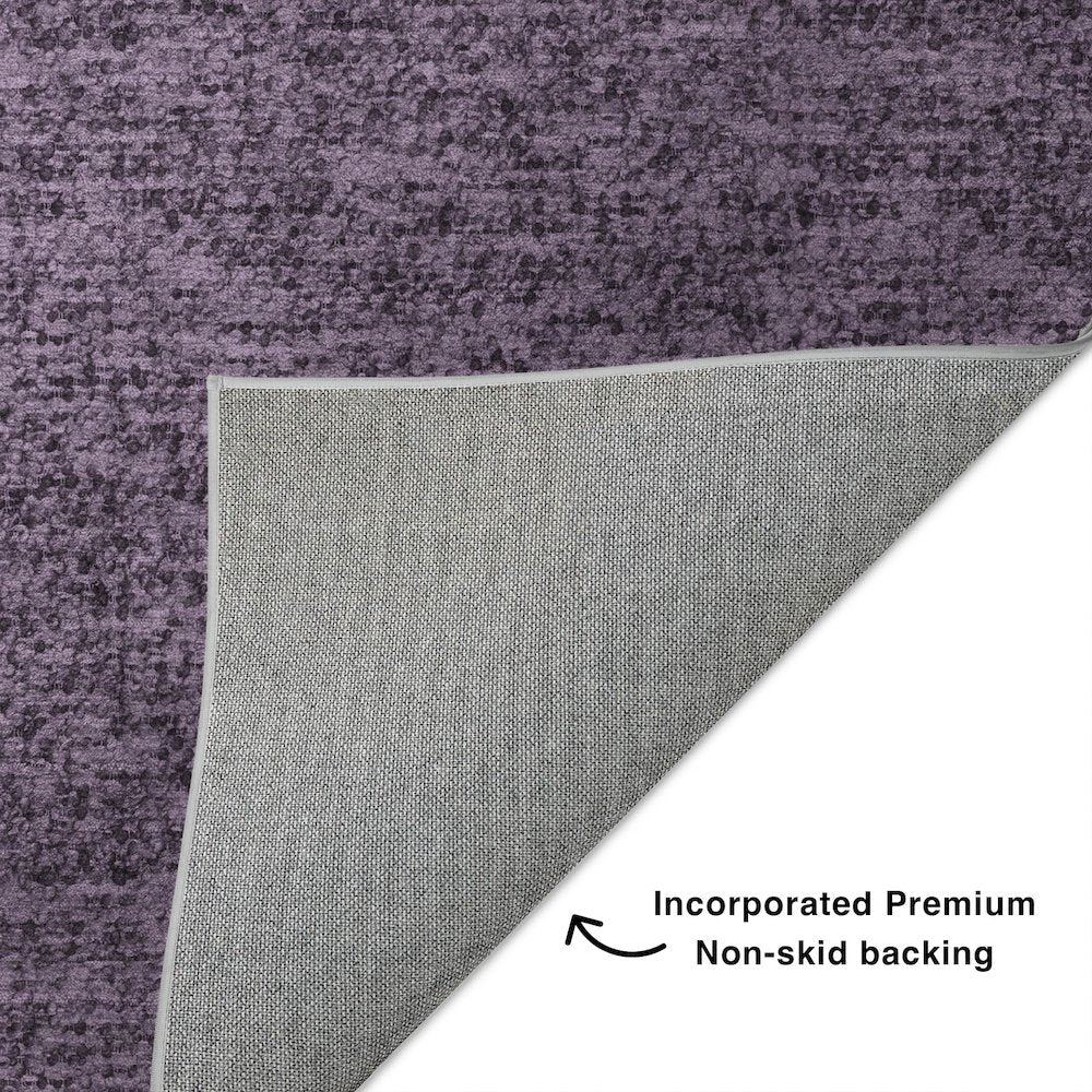 Luxury Washable Voyage VY2 Purple 1'8" x 2'6" Rug