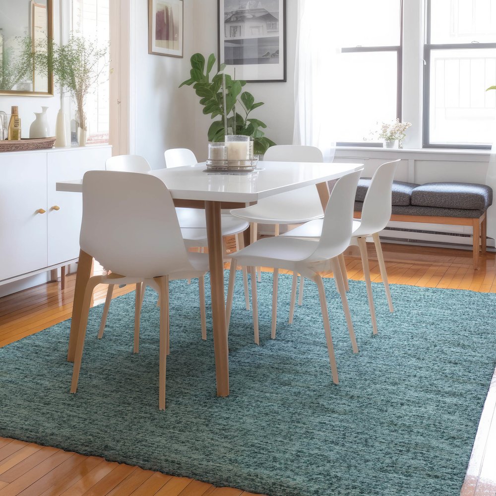 Luxury Washable Voyage VY2 Teal 2'6" x 3'10" Rug